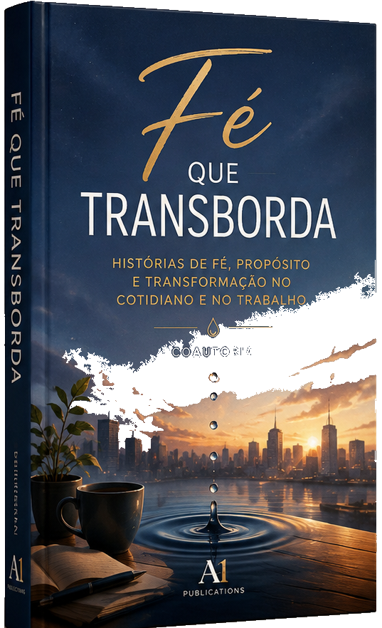 Capa conceitual do projeto Fé que Transborda